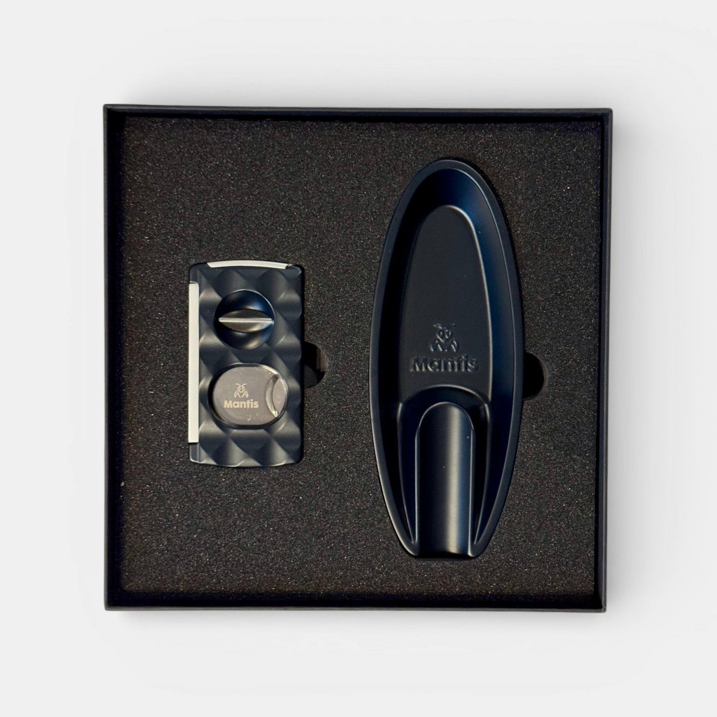 Gift Set Ashtray and Cutter Midnight Blue