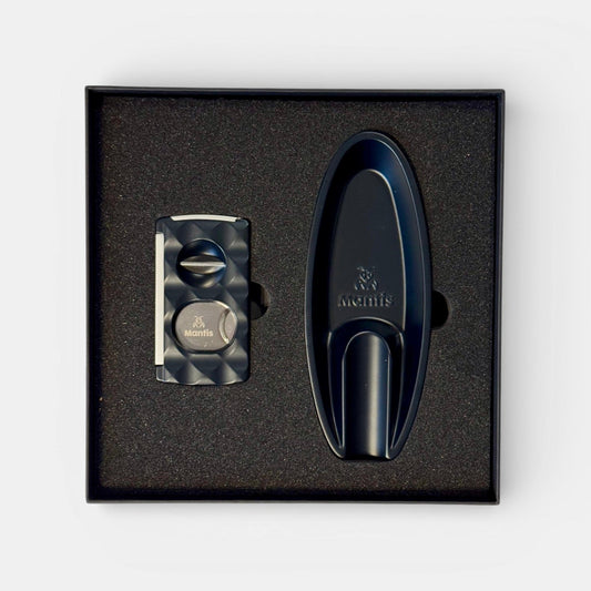 Gift Set Ashtray and Cutter Midnight Blue
